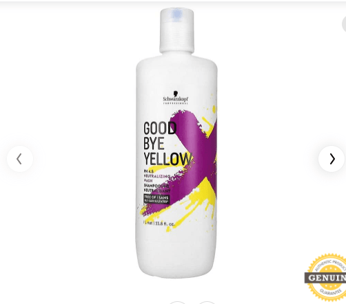SCHWARZKOPF – Goodbye Yellow by Shampoo (1000mL) 1lt