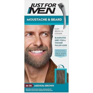 Just For Men – Moustache & Beard M-35 (Medium Brown)