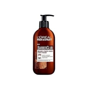 Loreal – Men Expert Barber Club Beard , Face , & Hair Wash (200ML)