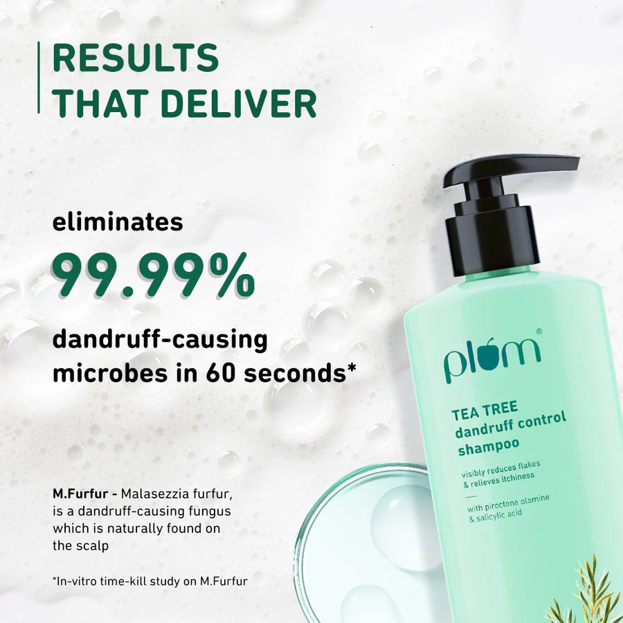 Plum – Tea Tree Dandruff Control Shampoo (250mL) - Image 5