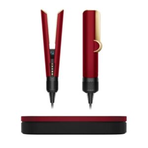 Dyson – Airstrait Special Edition Wet To Dry Straightening With Air , No Hot Plates No Extreme Heat Red Velvet & Gold