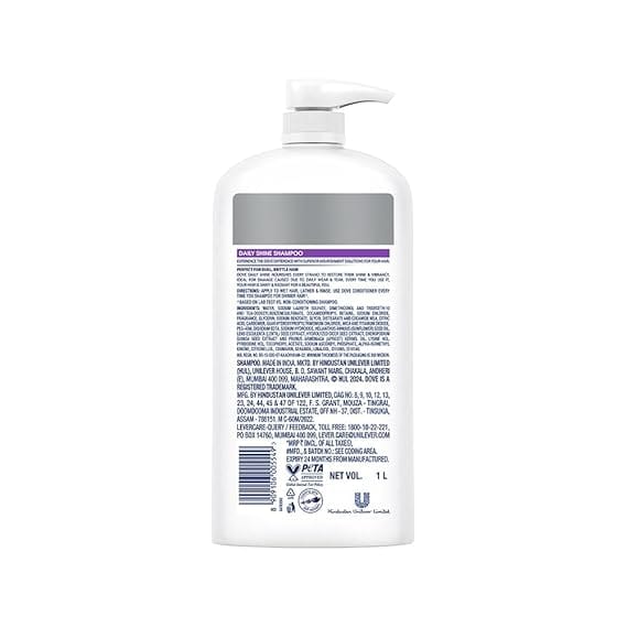 Dove – Daily Shine Bio – Protein Care Shampoo (1L) - Image 5