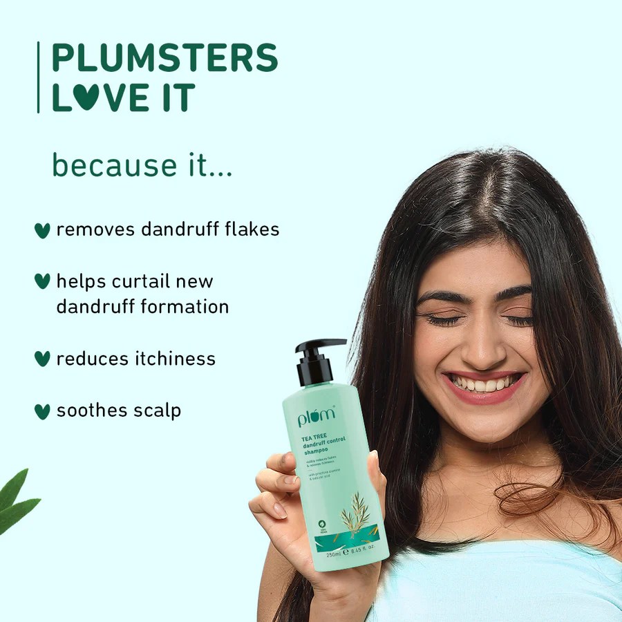 Plum – Tea Tree Dandruff Control Shampoo (250mL) - Image 4