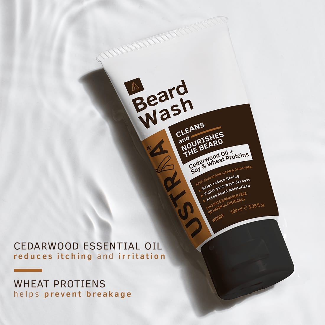 Ustraa – Beard Wash (100ML) - Image 3