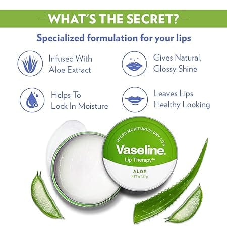 Vaseline – Lip Therapy Aloe (20g) - Image 3