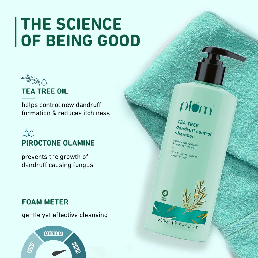 Plum – Tea Tree Dandruff Control Shampoo (250mL) - Image 2
