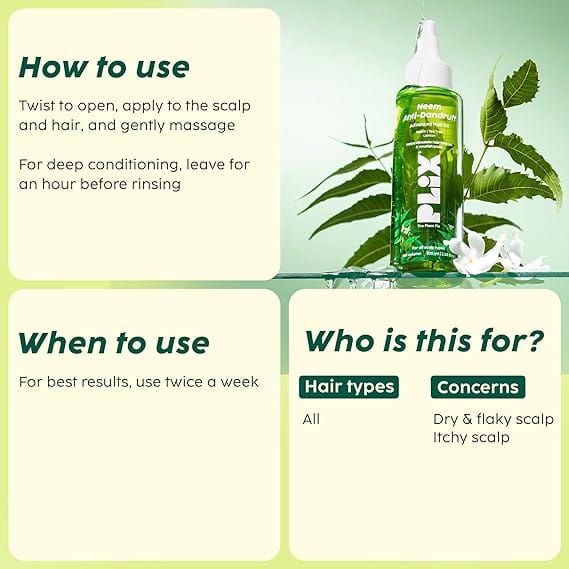 Plix – Neem Anti – Dandruff Advanced Hair Oil (100Ml) - Image 2