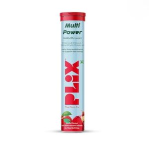 Plix – Multi Power Apple Cider Vinegar Bubbly Effervescent Apple Burst Flavour Tablets (15N)