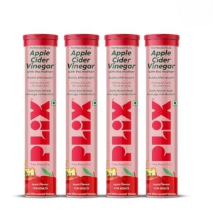 Plix – Apple Cider Vinegar Daily Fizzy To Help Manage Metabolism (Pack Of 4 Tubes)