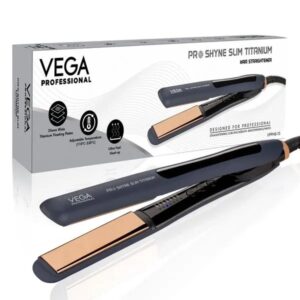 Vega Professional – Pro Shyne Slim Titanium Hair Straightener – (VPPHS-13)