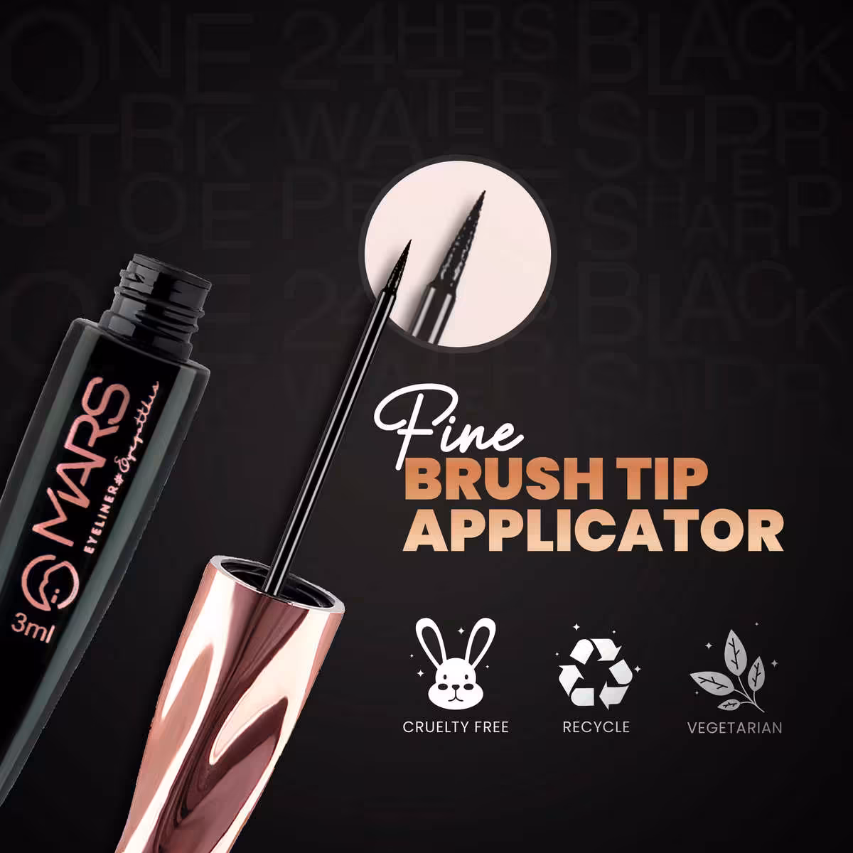 Mars – 24 Hrs Water Proof Eyeliner - Image 4