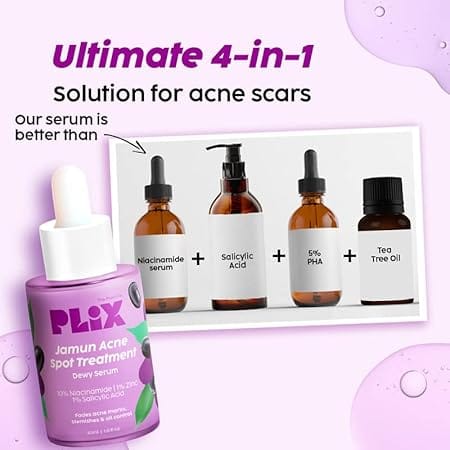 Plix – Jamun Acne Marks Treatment Dewy Serum (30ML) - Image 2