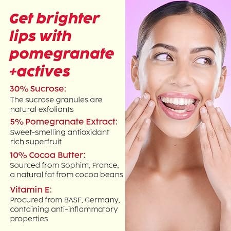 Plix – Pomegranate Bright Lips Puddin’ Scrub (15g) - Image 2