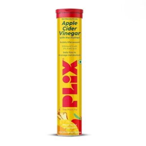 Plix – Apple Cider Vinegar Daily Fizzy To Manage Weight Mango Flavour Tablets (15N)