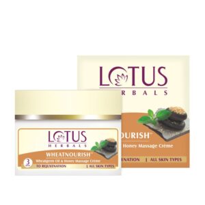 Lotus Herbal – Wheatnourish Wheatgerm Oil & Honey Massage Crème (50g)