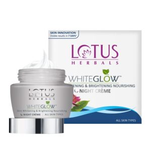 Lotus Herbals – WhiteGlow Skin Whitening & Brightening Nourishing Night Creme (60g)