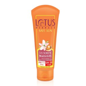 Lotus Herbals – Safe Sun UV Screen Matte Gel Pa+++ SPF – 50 (100g)