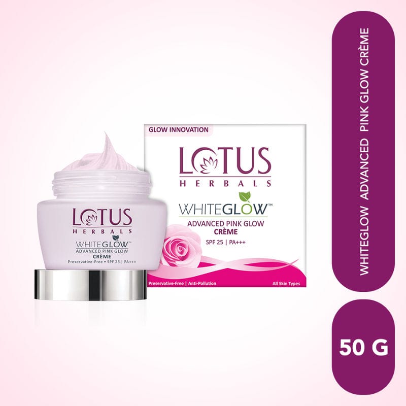 Lotus Herbals – Whiteglow Advanced Pink Glow Creme Spf 25 Pa+++ (50g) - Image 2