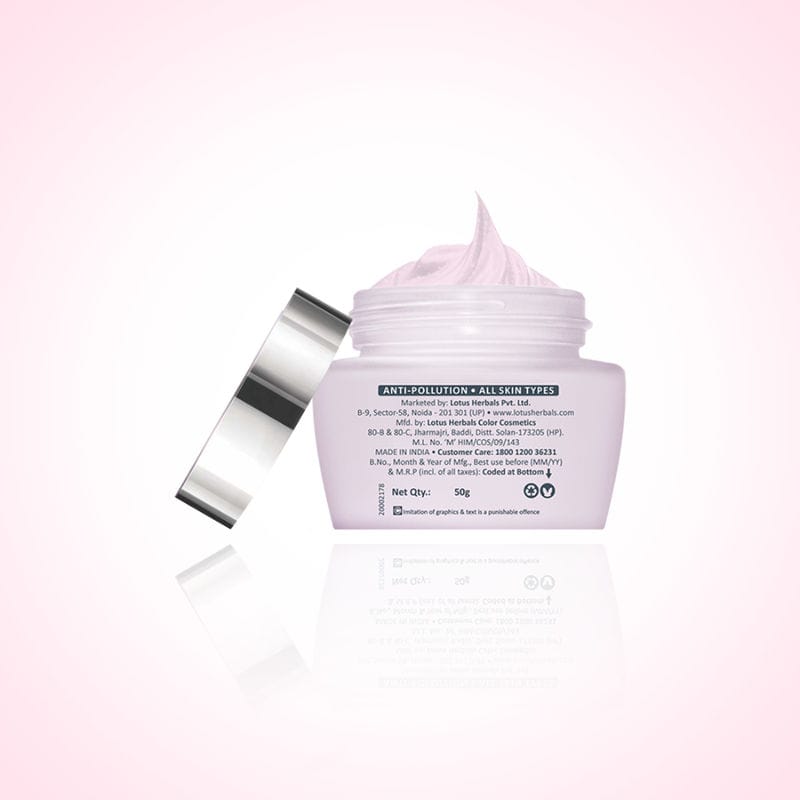 Lotus Herbals – Whiteglow Advanced Pink Glow Creme Spf 25 Pa+++ (50g) - Image 3