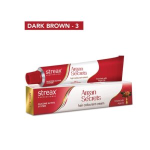 Streax Professional – Argan Secrets Hair Colourant Cream – 3 Dark Brown (60g)