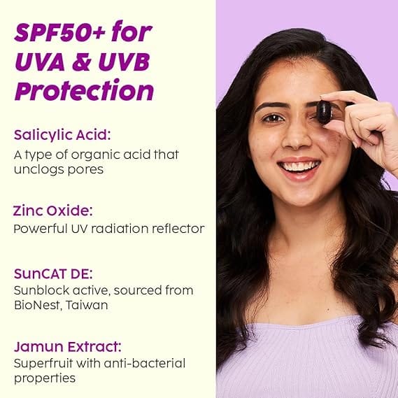 Plix – Jamun Matte Screen Invisible Sunscreen (50g) - Image 5