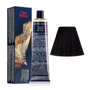 Wella Professionals – Koleston Perfect Pure Naturals – 33/0 Dark Brown Intensive Hair Color (60g)