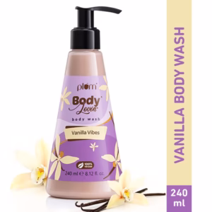 Plum BodyLovin’ Vanilla Vibes Body Wash – Warm Vanilla SLS-Free (240ml)