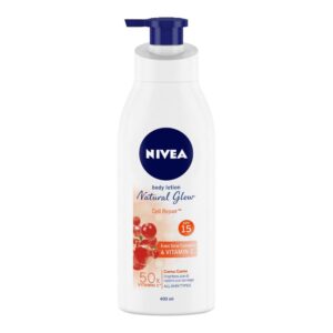 NIVEA – Body Lotion Natural Glow, Cell Repair, Spf 15 & 50X Vitamin C (400mL)