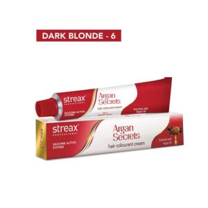 Streax Professional – Argan Secrets Hair Colourant Cream – 6 Dark Blonde (60g)