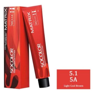 Matrix – 5.1 5A (Light Cool Brown) SOCOLOR (90g) Hair Color
