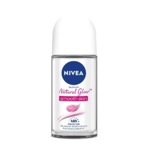 NIVEA Women Deodorant Roll On, Whitening Smooth Skin, for 48h Protection, 50mL