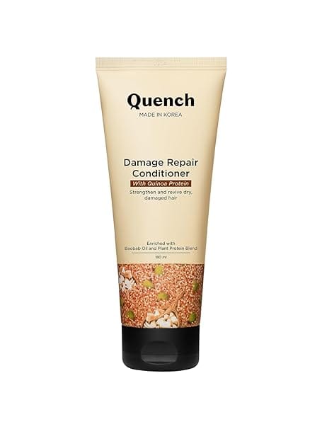 Quench – Damage Repair Conditioner with Quinoa Protein & Ceramides for Dry & Damaged Hair (180ml)