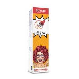 Streax Professional – Hold and Play Funky Colours – Flirty Red (100g)