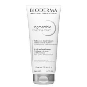 Bioderma – Pigmentbio Foaming Cream Brightening Exfoliating Cleanser (Face & Body Wash) For Brightened Skin (200mL)