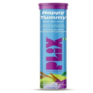 Plix – Happy Tummy Bubbly Effervescent Green Apple Flavour Tablets (15N)