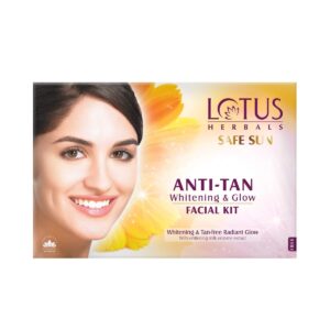 Lotus Herbals – Safe Sun Anti Tan Whitening and Glow Facial Kit