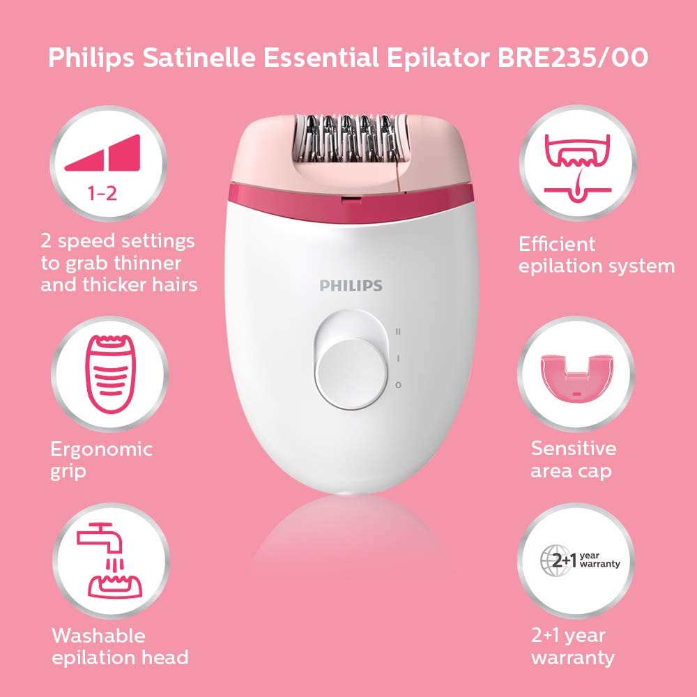 Philips – BRE235/00 Corded Compact Epilator - Image 2