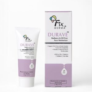 Fixderma – Durave Radiance & Oil Free Face Moisturizer with Probiotics Hydrating Moisturiser for Face  Aloe Vera Face Moisturizer For All Skin Type Face Moisturizer for Women & Men (50g)