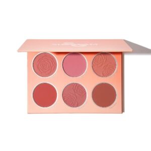 Sheglam – Floral Flush 6-Color Blush Palette Long Lasting High Pigment Matte Pressed Powder Blush for Cheeks