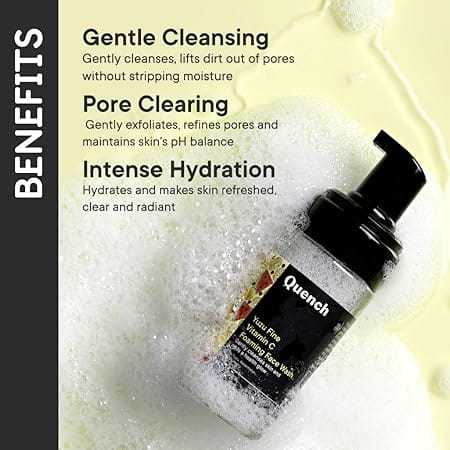 Quench – Foaming Face Wash With Yuzu Vitamin C (100ML) - Image 3