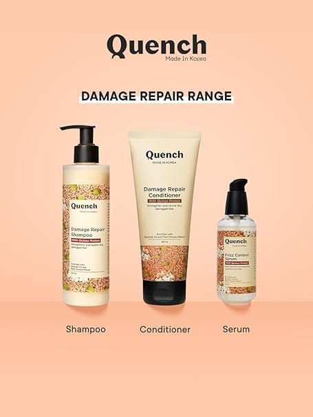 Quench – Damage Repair Conditioner with Quinoa Protein & Ceramides for Dry & Damaged Hair (180ml) - Image 7