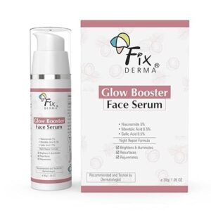 Fixderma – 5% Niacinamide Serum Glow Booster Face serum with 6.5% Mandelic Acid & 0.5% (30g)