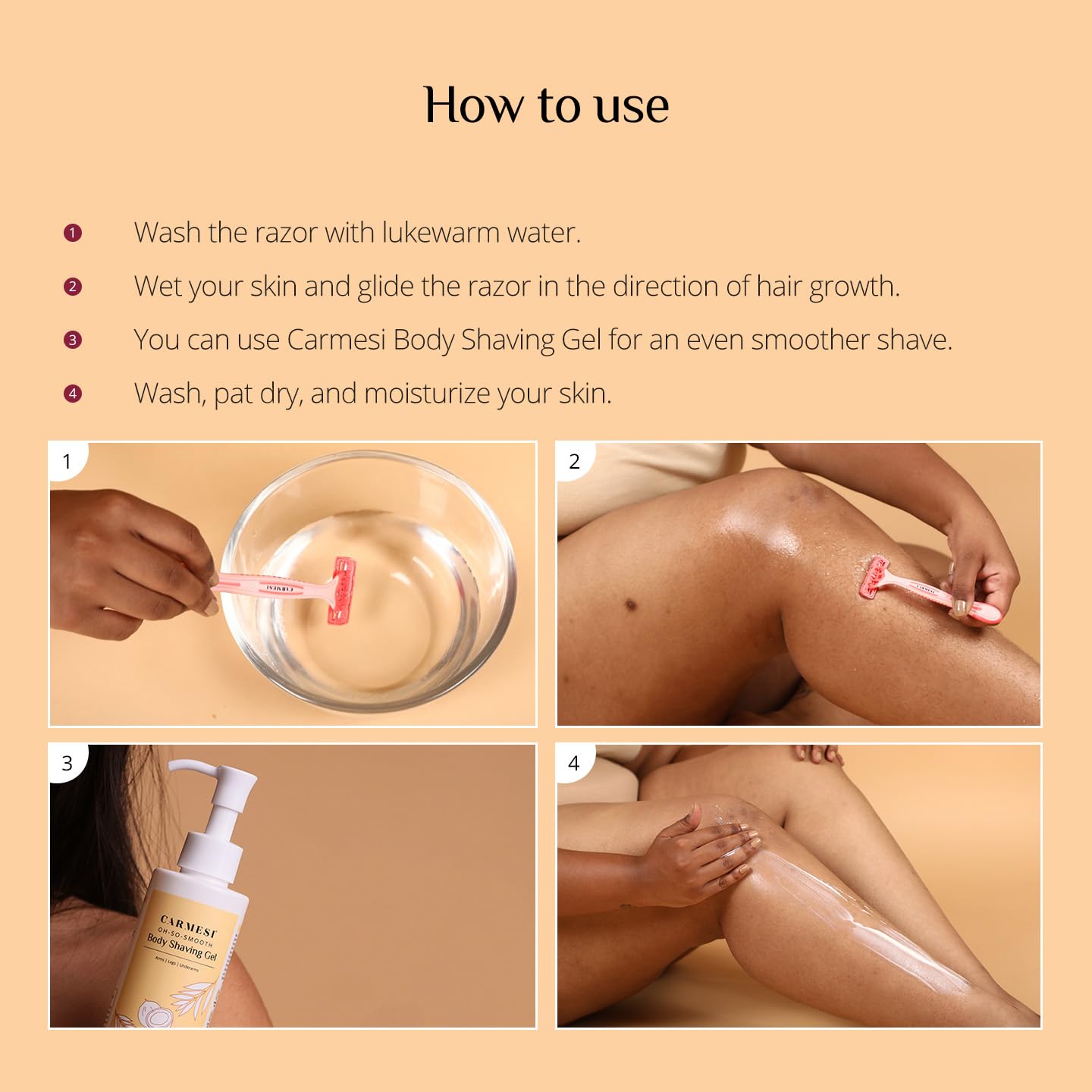 Carmesi – Body Razor Disposable (5 Razors) - Image 2
