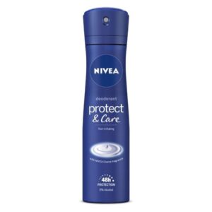 NIVEA Women Deodorant, Protect & Care, Non-Irritating & 48h Protection with NIVEA Crème Fragrance (150ml)