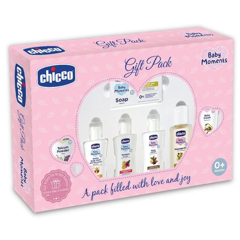 Chicco – Baby Caring Gift Set 0+ Months (Pink)
