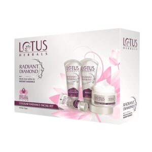 Lotus Herbals – Radiant Diamond Cellular radiance Facial Kit (170g) (Multiple use)