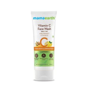 Mamaearth Vitamin C Face Wash with Vitamin C and Turmeric for Skin Illumination (100mL)