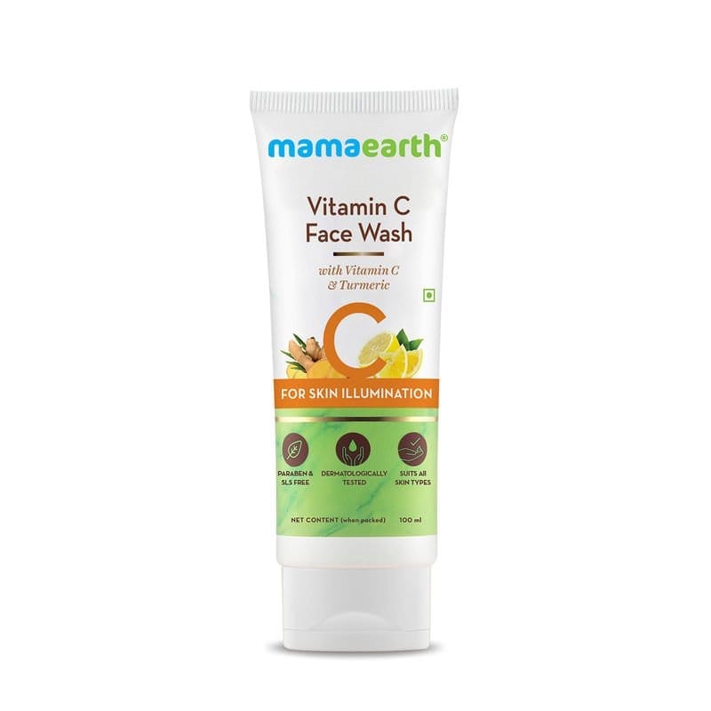Mamaearth Vitamin C Face Wash with Vitamin C and Turmeric for Skin Illumination (100mL)
