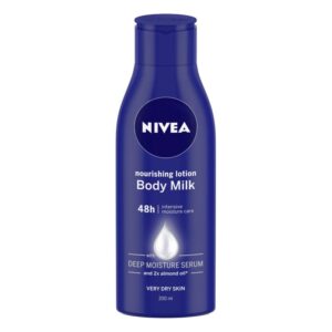 NIVEA Body Lotion for Very Dry Skin, Nourishing Body Milk with 2x Almond Oil (200ml)