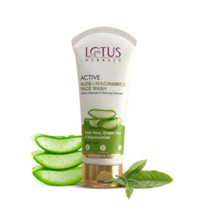 Lotus Herbals – Active Aloe + Niacinamide Face Wash(100g)